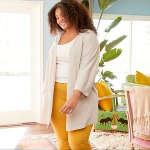 DONNI Light & Comfy Beige Open Ribbed Sweater